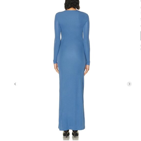 NWOT ZEYNEP ARCAY Cut Out Long Sleeve Dress in Blue size 0 - Picture 4 of 11